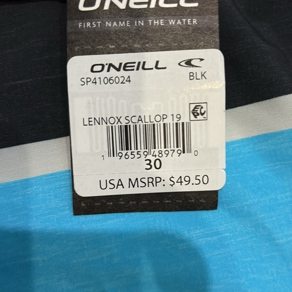O’Neil LENNOX SCALLOP 19" BOARDSHORTS. NWT! - Picture 5 of 5